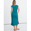 image:imageANRABESS Womens Summer Casual Midi Dress Sleeveless Crewneck Loose Split WrinkleFree Beach Travel Vacation Long SundressLake Blue