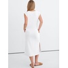 image:imageANRABESS Womens Summer Casual Midi Dress Sleeveless Crewneck Loose Split WrinkleFree Beach Travel Vacation Long SundressWhite