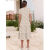 image:imageANRABESS Womens Summer Casual Short Sleeve V Neck Midi Dresses 2026 Spring Flowy Aline Tiered T Shirts Boho Beach DressColorful Pink Floral