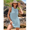 image:imageANRABESS Womens Swimsuit Cover Up Sleeveless Knit 2026 Summer Outfits Swimwear Bathing Suit Coverup Crochet Beach DressSky Blue