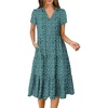 Green Blue Floral