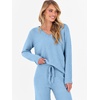 image:imageANRABESS Lounge Sets for Women Fuzzy Fleece Pajama Sets 2 Piece Outfits Cozy Sweater Matching Set 2026 Fall Winter LoungewearBlue