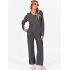 image:imageANRABESS Lounge Sets for Women Fuzzy Fleece Pajama Sets 2 Piece Outfits Cozy Sweater Matching Set 2026 Fall Winter LoungewearDeep Grey