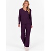 image:imageANRABESS Lounge Sets for Women Fuzzy Fleece Pajama Sets 2 Piece Outfits Cozy Sweater Matching Set 2026 Fall Winter LoungewearDeep Viole