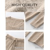 image:imageANRABESS Lounge Sets for Women Fuzzy Fleece Pajama Sets 2 Piece Outfits Cozy Sweater Matching Set 2026 Fall Winter LoungewearLight Khaki
