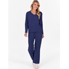 image:imageANRABESS Lounge Sets for Women Fuzzy Fleece Pajama Sets 2 Piece Outfits Cozy Sweater Matching Set 2026 Fall Winter LoungewearNavy Blue