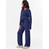 image:imageANRABESS Lounge Sets for Women Fuzzy Fleece Pajama Sets 2 Piece Outfits Cozy Sweater Matching Set 2026 Fall Winter LoungewearNavy Blue