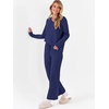 image:imageANRABESS Lounge Sets for Women Fuzzy Fleece Pajama Sets 2 Piece Outfits Cozy Sweater Matching Set 2026 Fall Winter LoungewearNavy Blue