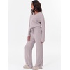 image:imageANRABESS Lounge Sets for Women Fuzzy Fleece Pajama Sets 2 Piece Outfits Cozy Sweater Matching Set 2026 Fall Winter LoungewearSilver Grey