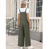image:imageANRABESS Overalls for Women 2026 Summer Casual Loose One Piece Outfits Baggy Wide Leg Jumpers Lightweight Comfy RompersArmy Green