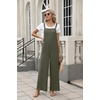 image:imageANRABESS Overalls for Women 2026 Summer Casual Loose One Piece Outfits Baggy Wide Leg Jumpers Lightweight Comfy RompersArmy Green