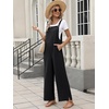 image:imageANRABESS Overalls for Women 2026 Summer Casual Loose One Piece Outfits Baggy Wide Leg Jumpers Lightweight Comfy RompersBlack