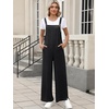 image:imageANRABESS Overalls for Women 2026 Summer Casual Loose One Piece Outfits Baggy Wide Leg Jumpers Lightweight Comfy RompersBlack