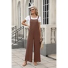 image:imageANRABESS Overalls for Women 2026 Summer Casual Loose One Piece Outfits Baggy Wide Leg Jumpers Lightweight Comfy RompersBrown