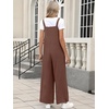 image:imageANRABESS Overalls for Women 2026 Summer Casual Loose One Piece Outfits Baggy Wide Leg Jumpers Lightweight Comfy RompersBrown