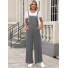 image:imageANRABESS Overalls for Women 2026 Summer Casual Loose One Piece Outfits Baggy Wide Leg Jumpers Lightweight Comfy RompersDark Gray