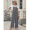 image:imageANRABESS Overalls for Women 2026 Summer Casual Loose One Piece Outfits Baggy Wide Leg Jumpers Lightweight Comfy RompersDark Gray