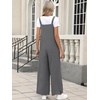 image:imageANRABESS Overalls for Women 2026 Summer Casual Loose One Piece Outfits Baggy Wide Leg Jumpers Lightweight Comfy RompersDark Gray