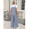 image:imageANRABESS Overalls for Women 2026 Summer Casual Loose One Piece Outfits Baggy Wide Leg Jumpers Lightweight Comfy RompersGrey Blue