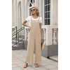image:imageANRABESS Overalls for Women 2026 Summer Casual Loose One Piece Outfits Baggy Wide Leg Jumpers Lightweight Comfy RompersLight Khaki