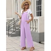 image:imageANRABESS Overalls for Women 2026 Summer Casual Loose One Piece Outfits Baggy Wide Leg Jumpers Lightweight Comfy RompersLight Purple