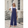 image:imageANRABESS Overalls for Women 2026 Summer Casual Loose One Piece Outfits Baggy Wide Leg Jumpers Lightweight Comfy RompersNavy Blue