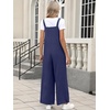 image:imageANRABESS Overalls for Women 2026 Summer Casual Loose One Piece Outfits Baggy Wide Leg Jumpers Lightweight Comfy RompersNavy Blue