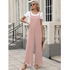image:imageANRABESS Overalls for Women 2026 Summer Casual Loose One Piece Outfits Baggy Wide Leg Jumpers Lightweight Comfy RompersPink
