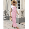 image:imageANRABESS Overalls for Women 2026 Summer Casual Loose One Piece Outfits Baggy Wide Leg Jumpers Lightweight Comfy RompersPink White Floral