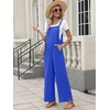 image:imageANRABESS Overalls for Women 2026 Summer Casual Loose One Piece Outfits Baggy Wide Leg Jumpers Lightweight Comfy RompersRoyal Blue