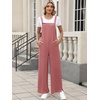 image:imageANRABESS Overalls for Women 2026 Summer Casual Loose One Piece Outfits Baggy Wide Leg Jumpers Lightweight Comfy RompersRust