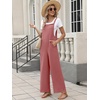 image:imageANRABESS Overalls for Women 2026 Summer Casual Loose One Piece Outfits Baggy Wide Leg Jumpers Lightweight Comfy RompersRust