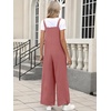 image:imageANRABESS Overalls for Women 2026 Summer Casual Loose One Piece Outfits Baggy Wide Leg Jumpers Lightweight Comfy RompersRust