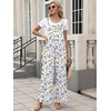 image:imageANRABESS Overalls for Women 2026 Summer Casual Loose One Piece Outfits Baggy Wide Leg Jumpers Lightweight Comfy RompersYellow Blue Floral