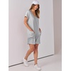 image:imageANRABESS Rompers for Women Summer Casual Short Sleeve Jumpsuits V Neck Loose Fit One Piece Outfits with Pockets 2026 ClothesGrey