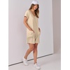 image:imageANRABESS Rompers for Women Summer Casual Short Sleeve Jumpsuits V Neck Loose Fit One Piece Outfits with Pockets 2026 ClothesKhaki