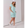 image:imageANRABESS Rompers for Women Summer Casual Short Sleeve Jumpsuits V Neck Loose Fit One Piece Outfits with Pockets 2026 ClothesMint Green