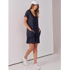 image:imageANRABESS Rompers for Women Summer Casual Short Sleeve Jumpsuits V Neck Loose Fit One Piece Outfits with Pockets 2026 ClothesNavy Blue