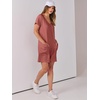 image:imageANRABESS Rompers for Women Summer Casual Short Sleeve Jumpsuits V Neck Loose Fit One Piece Outfits with Pockets 2026 ClothesRust