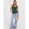 image:imageANRABESS V Neck Tank Tops for Women Ribbed Knit Camisole 2026 Summer Casual Sleeveless Slim Fitted Basic Cami Shirts ClothesDeep Green