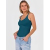 image:imageANRABESS V Neck Tank Tops for Women Ribbed Knit Camisole 2026 Summer Casual Sleeveless Slim Fitted Basic Cami Shirts ClothesIndigo