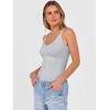 image:imageANRABESS V Neck Tank Tops for Women Ribbed Knit Camisole 2026 Summer Casual Sleeveless Slim Fitted Basic Cami Shirts ClothesLight Gray