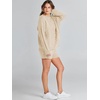 image:imageANRABESS Women 2 Piece Outfits Sweater Lounge Loungewear Sets 2026 Winter Cable Knit Oversized Sweaters Shorts Matching SetsApricot