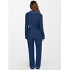 image:imageANRABESS Women Pajama Lounge Sets 2026 Fall 2 Piece Outfits Ribbed Long Sleeve Matching PJ Set Sleepwear LoungewearDeep Blue
