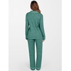 image:imageANRABESS Women Pajama Lounge Sets 2026 Fall 2 Piece Outfits Ribbed Long Sleeve Matching PJ Set Sleepwear LoungewearDeep Green