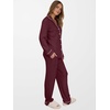 image:imageANRABESS Women Pajama Lounge Sets 2026 Fall 2 Piece Outfits Ribbed Long Sleeve Matching PJ Set Sleepwear LoungewearDeep Red