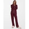 image:imageANRABESS Women Pajama Lounge Sets 2026 Fall 2 Piece Outfits Ribbed Long Sleeve Matching PJ Set Sleepwear LoungewearDeep Red