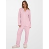 image:imageANRABESS Women Pajama Lounge Sets 2026 Fall 2 Piece Outfits Ribbed Long Sleeve Matching PJ Set Sleepwear LoungewearPink