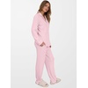 image:imageANRABESS Women Pajama Lounge Sets 2026 Fall 2 Piece Outfits Ribbed Long Sleeve Matching PJ Set Sleepwear LoungewearPink