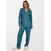 image:imageANRABESS Women Pajama Lounge Sets 2026 Fall 2 Piece Outfits Ribbed Long Sleeve Matching PJ Set Sleepwear LoungewearTeal